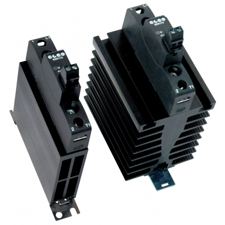 Przekaźnik półprzewodnikowy z radiatorem 1NO 30A wej. 3-32V DC, wyj. 48-600V AC DIN 600492